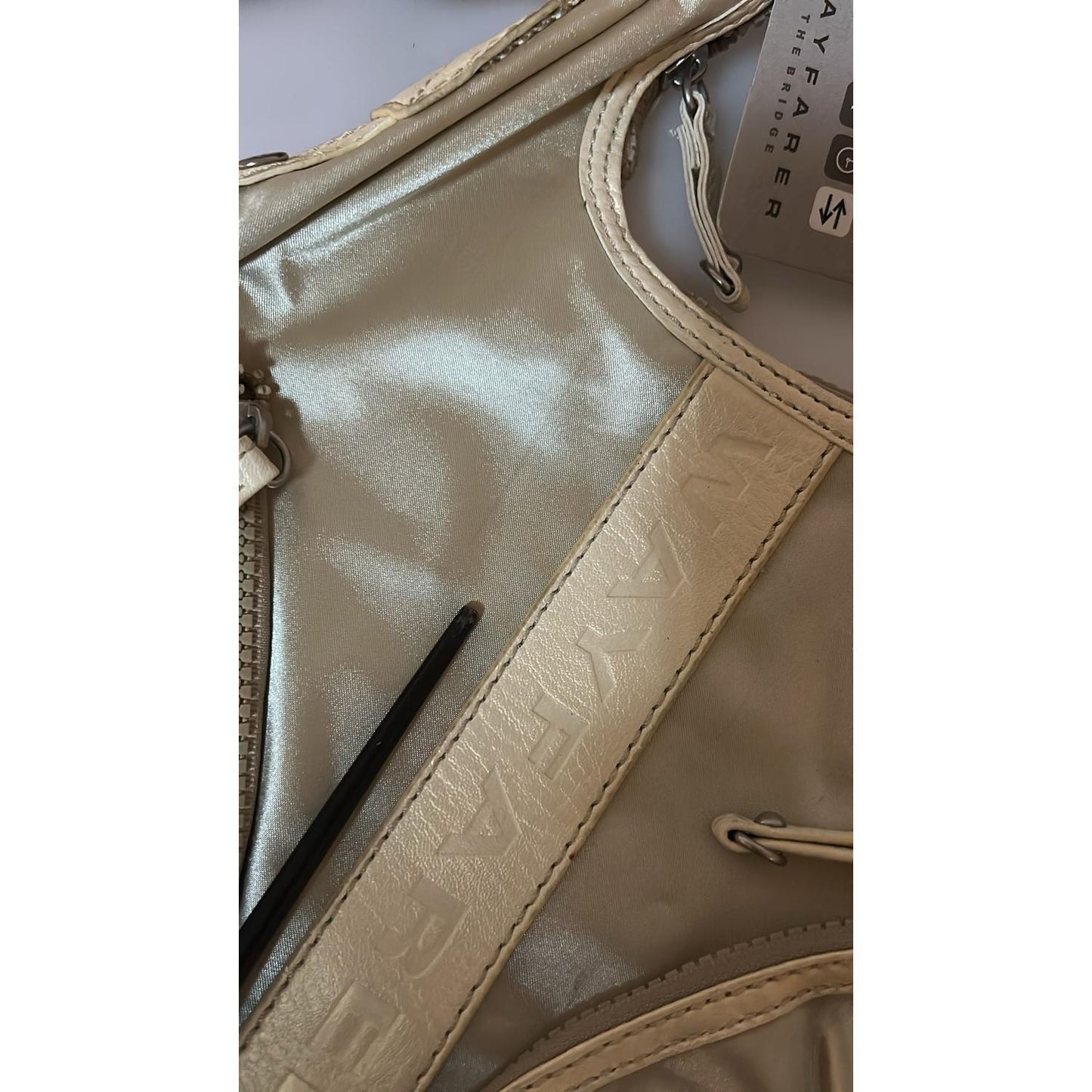 WAYFARER White Shoulder Crossbody Sling Fabric Purse WAYFARER