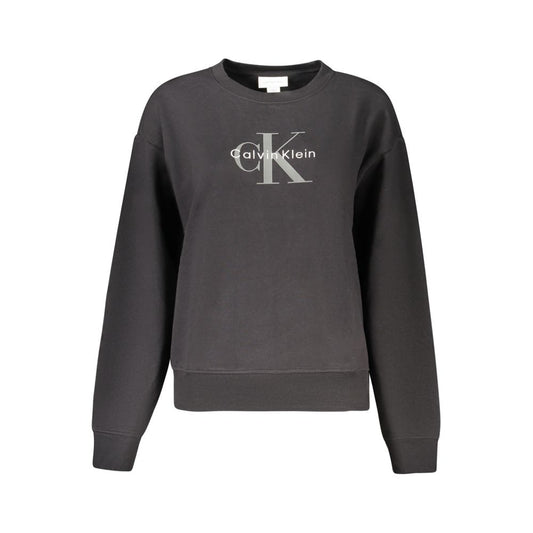 Calvin Klein Black Cotton Women's Sweatshirt 1728,67403481248,Black,Calvin Klein,Clothing,L,M,New with tags,S,Sweaters - Clothing,Sweatshirts - Sweaters - Clothing,Women,XL,XS