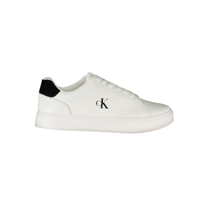 Calvin Klein Bianco Polyurethane Men Sneaker 1728,67403481248,Athletic - Sneakers - Shoes,Calvin Klein,EU40/US7,EU41/US8,EU42/US9,EU43/US10,EU44/US11,EU45/US12,EU46,Men,New with tags,Shoes,Sneakers - Shoes,White