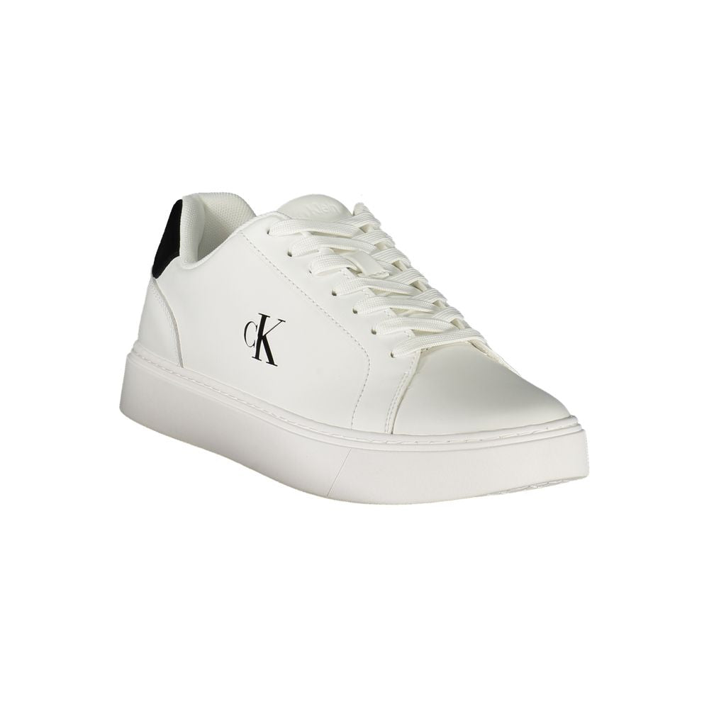 Calvin Klein Bianco Polyurethane Men Sneaker 1728,67403481248,Athletic - Sneakers - Shoes,Calvin Klein,EU40/US7,EU41/US8,EU42/US9,EU43/US10,EU44/US11,EU45/US12,EU46,Men,New with tags,Shoes,Sneakers - Shoes,White