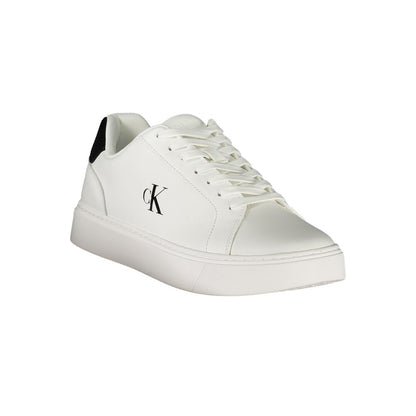 Calvin Klein Bianco Polyurethane Men Sneaker 1728,67403481248,Athletic - Sneakers - Shoes,Calvin Klein,EU40/US7,EU41/US8,EU42/US9,EU43/US10,EU44/US11,EU45/US12,EU46,Men,New with tags,Shoes,Sneakers - Shoes,White