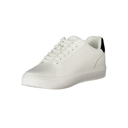 Calvin Klein Bianco Polyurethane Men Sneaker 1728,67403481248,Athletic - Sneakers - Shoes,Calvin Klein,EU40/US7,EU41/US8,EU42/US9,EU43/US10,EU44/US11,EU45/US12,EU46,Men,New with tags,Shoes,Sneakers - Shoes,White