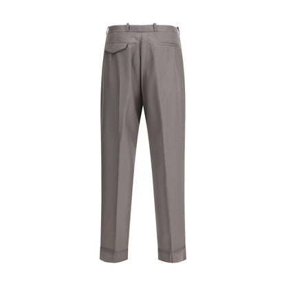 Margiela Bicolor Fleece Wool Dress Pants