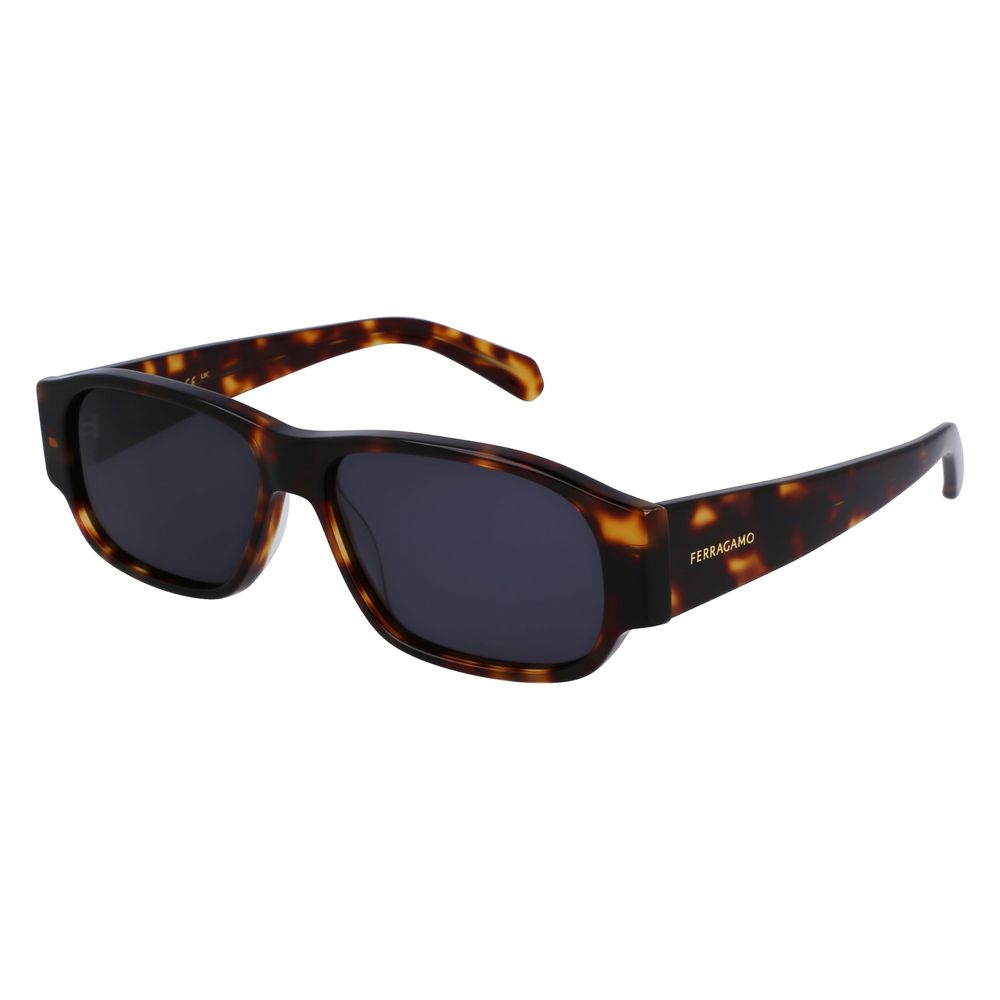 Ferragamo Brown Acetate Sunglasses