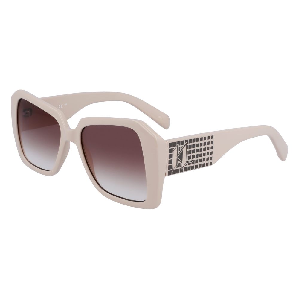 Karl Lagerfeld White Injected Sunglasses 1728,67434610848,Accessories,Glasses and Sunglasses - Accessories,Karl Lagerfeld,New with tags,Sunglasses - Glasses and Sunglasses - Accessories,White,Women
