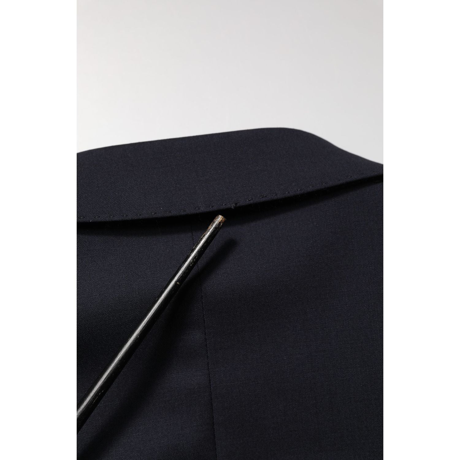 Dolce & Gabbana Blue Wool Double Breasted 2 Piece Men Suit