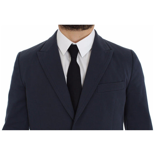Dolce & Gabbana Blue Cotton Stretch Casual Blazer GTT10069-1