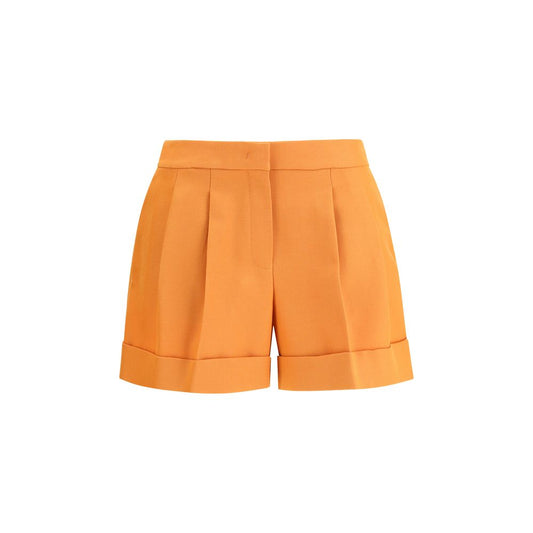 Fendi Orange Fleece Wool Bermuda Shorts 1728,72470364320,Bermuda - Shorts - Clothing,Clothing,Fendi,IT40 | M,IT42 | L,New with tags,Orange,Shorts - Clothing,Women