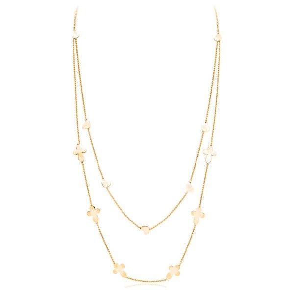 AMEN Mod. CROCI CUORI DOPPIA BIJOUX,Lady,Necklace,Necklaces - Jewellery - Accessories,Watches,Watches - Accessories,Women