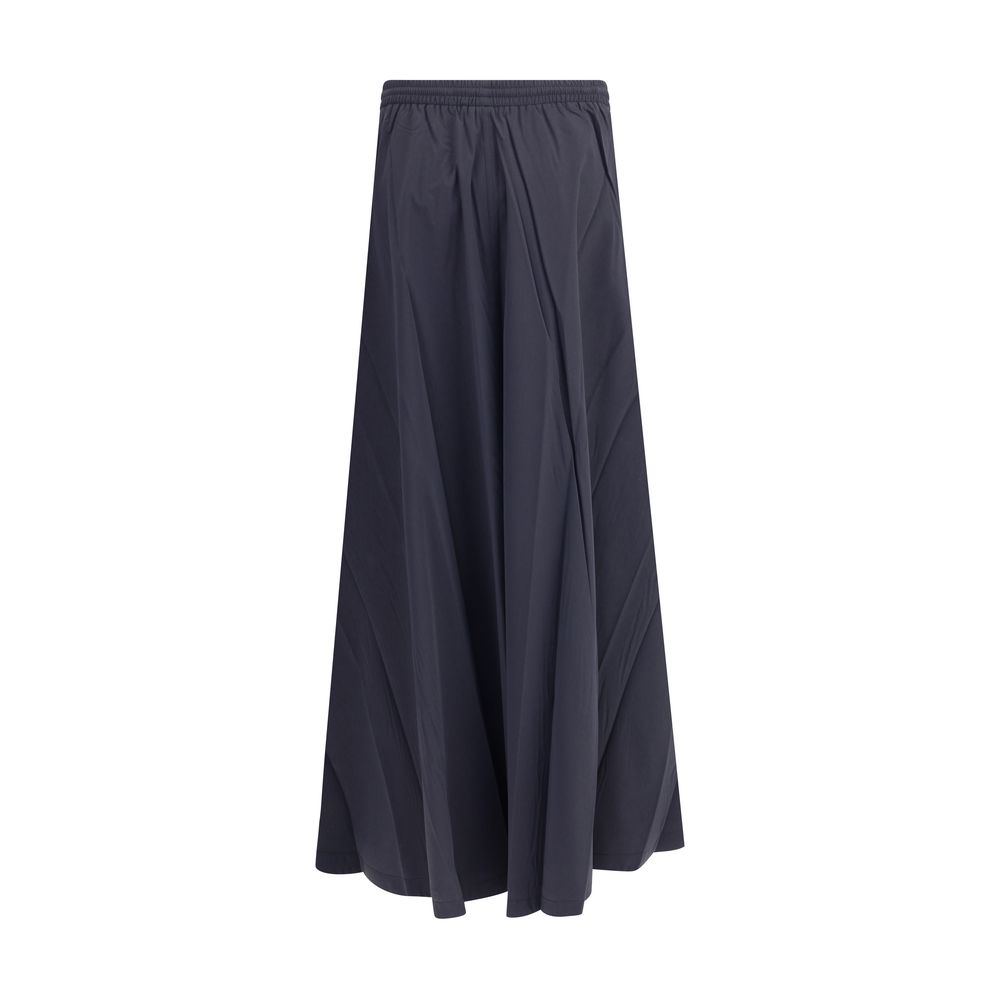 Balenciaga Blue Polyester Long Skirt Balenciaga