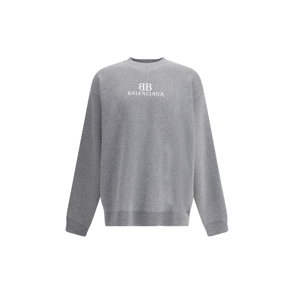 Balenciaga Gray Cotton Sweatshirt