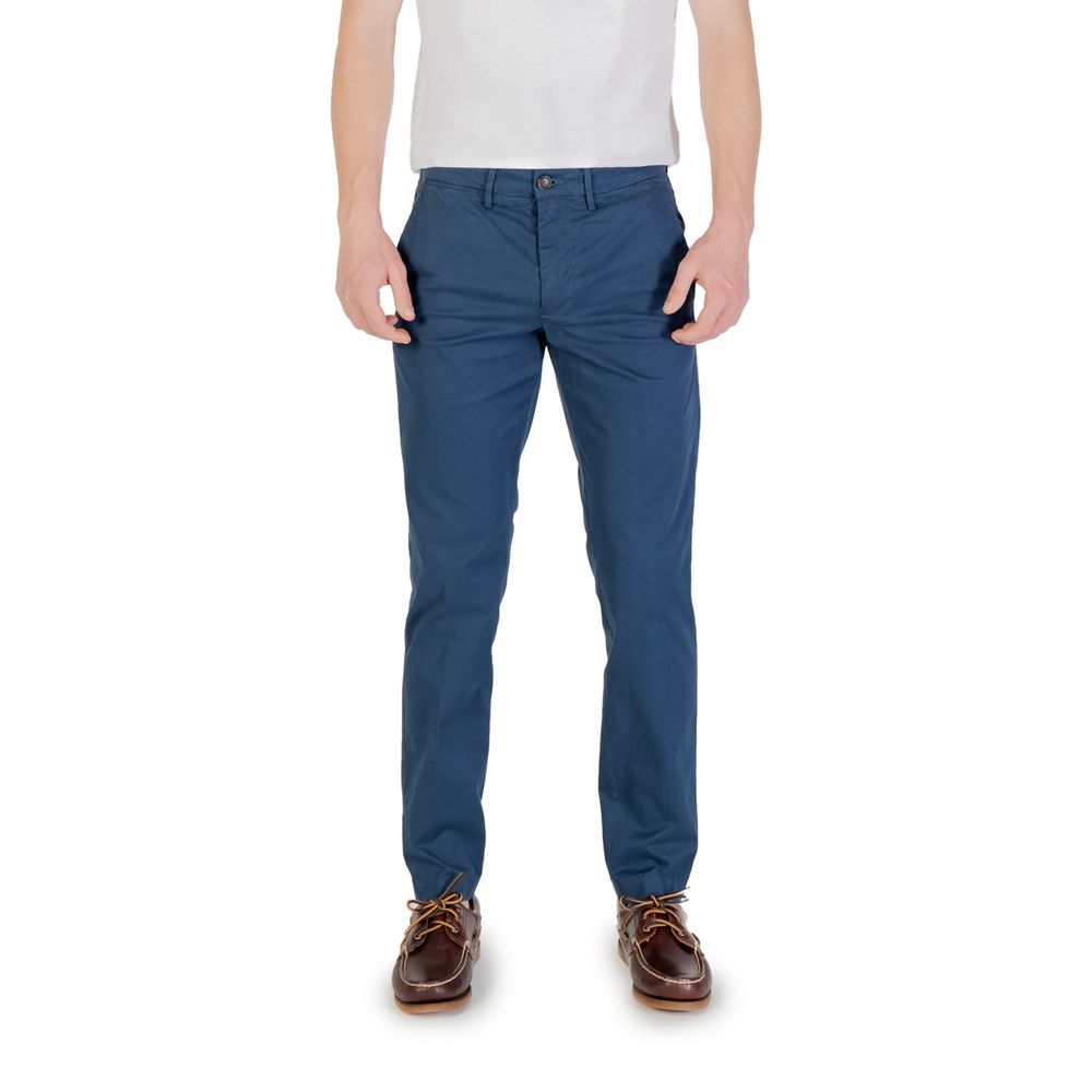 Borghese Blue Cotton Skinny Pants