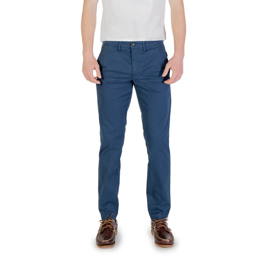 Borghese Blue Cotton Skinny Pants