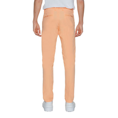 Borghese Orange Cotton Chino Pants