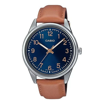 CASIO COLLECTION Mod. CASUAL, LEATHER - BLUE WATCHES