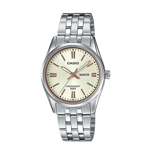 CASIO COLLECTION Mod. LADY DAY & DATE - CHAMPAGNE