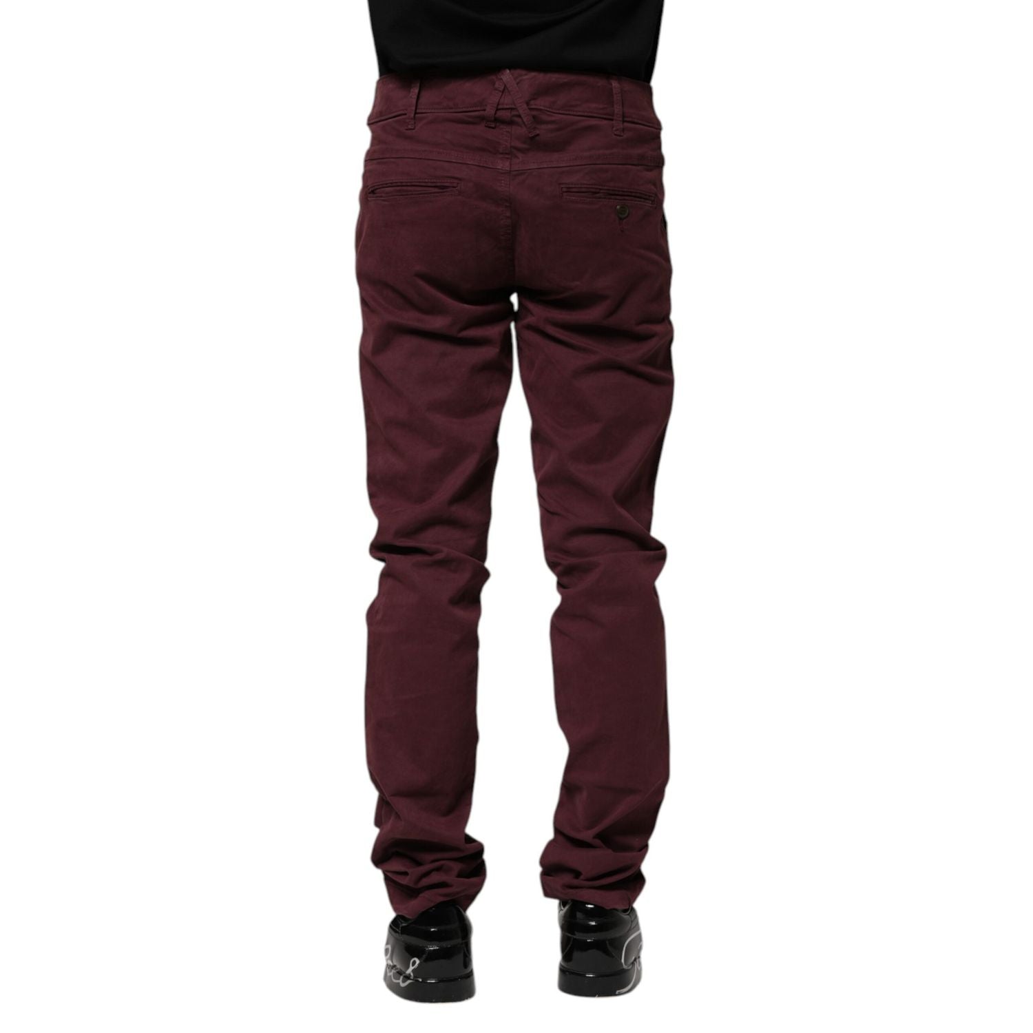 CYCLE Maroon Cotton Stretch Skinny Fit Men Denim Jeans