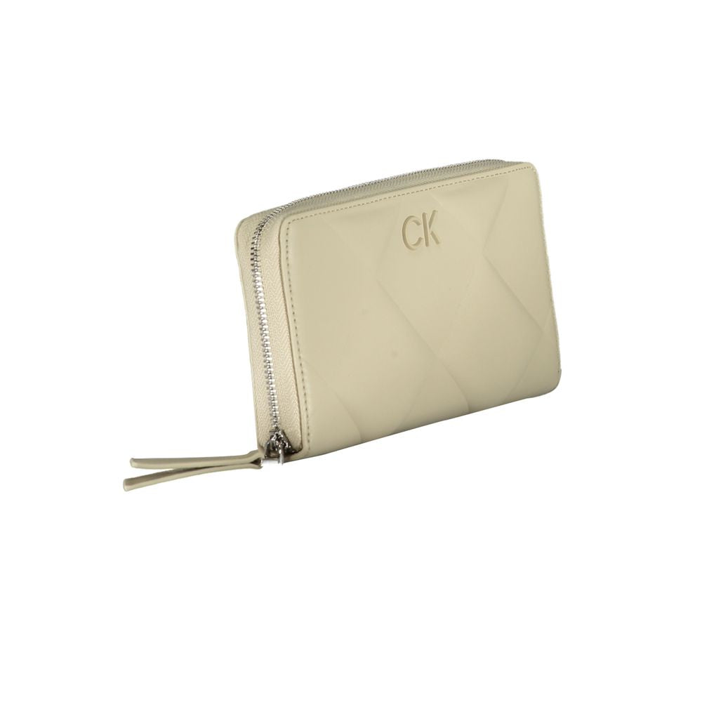 Calvin Klein Beige Polyester Women Wallet