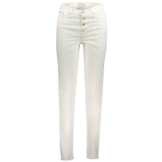 Calvin Klein White Cotton Women's Jean