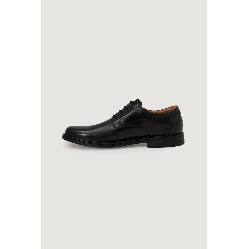 Clarks Black Leather Oxfords And Derbies