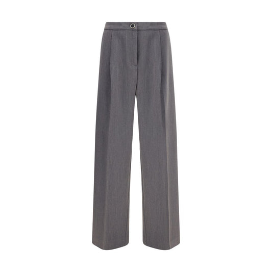 Cruna Gray Polyester Casual Pants