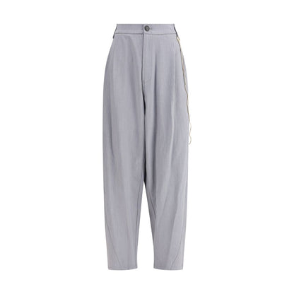 Darkpark Gray Polyester Casual Pants