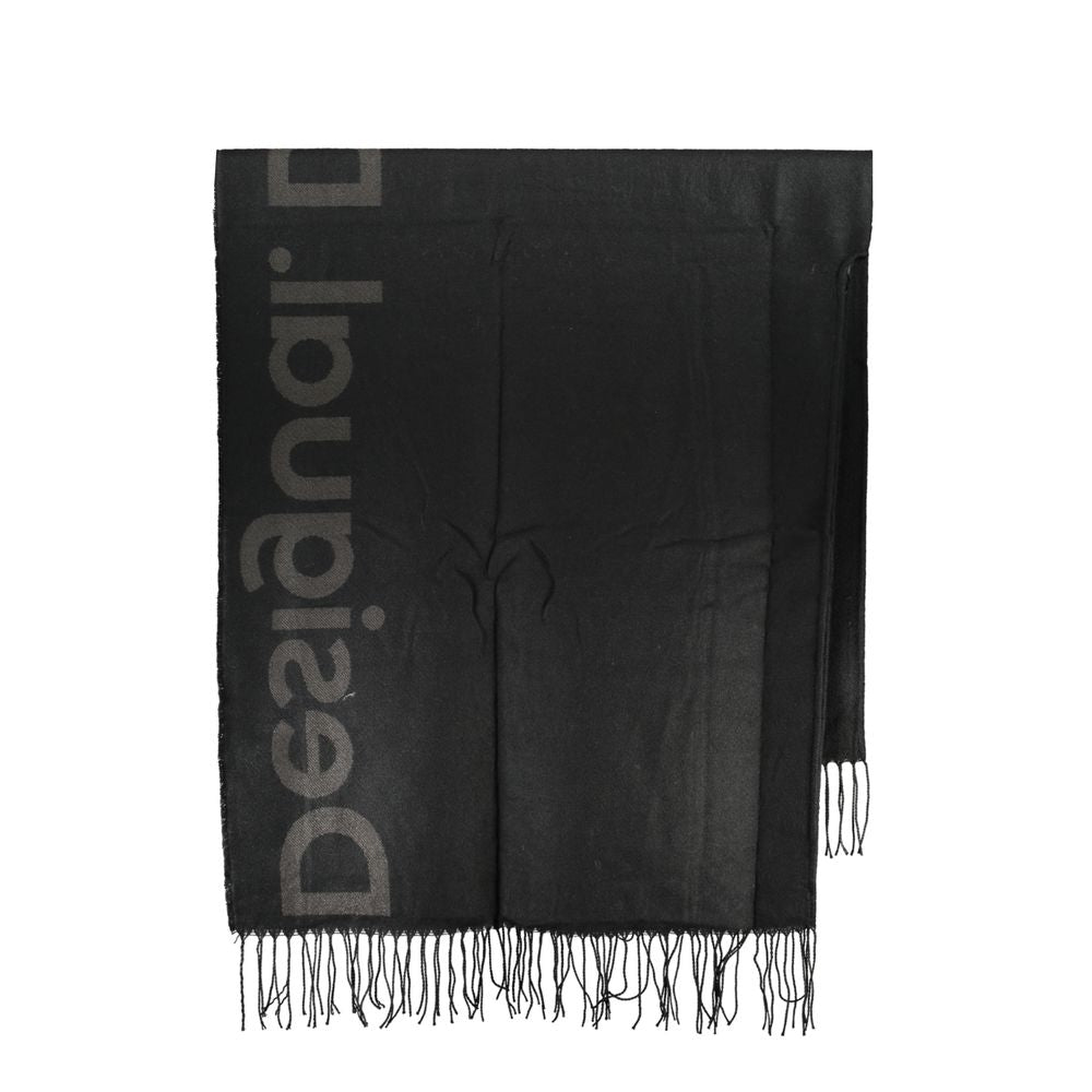 Desigual Black Polyester Women Poncho