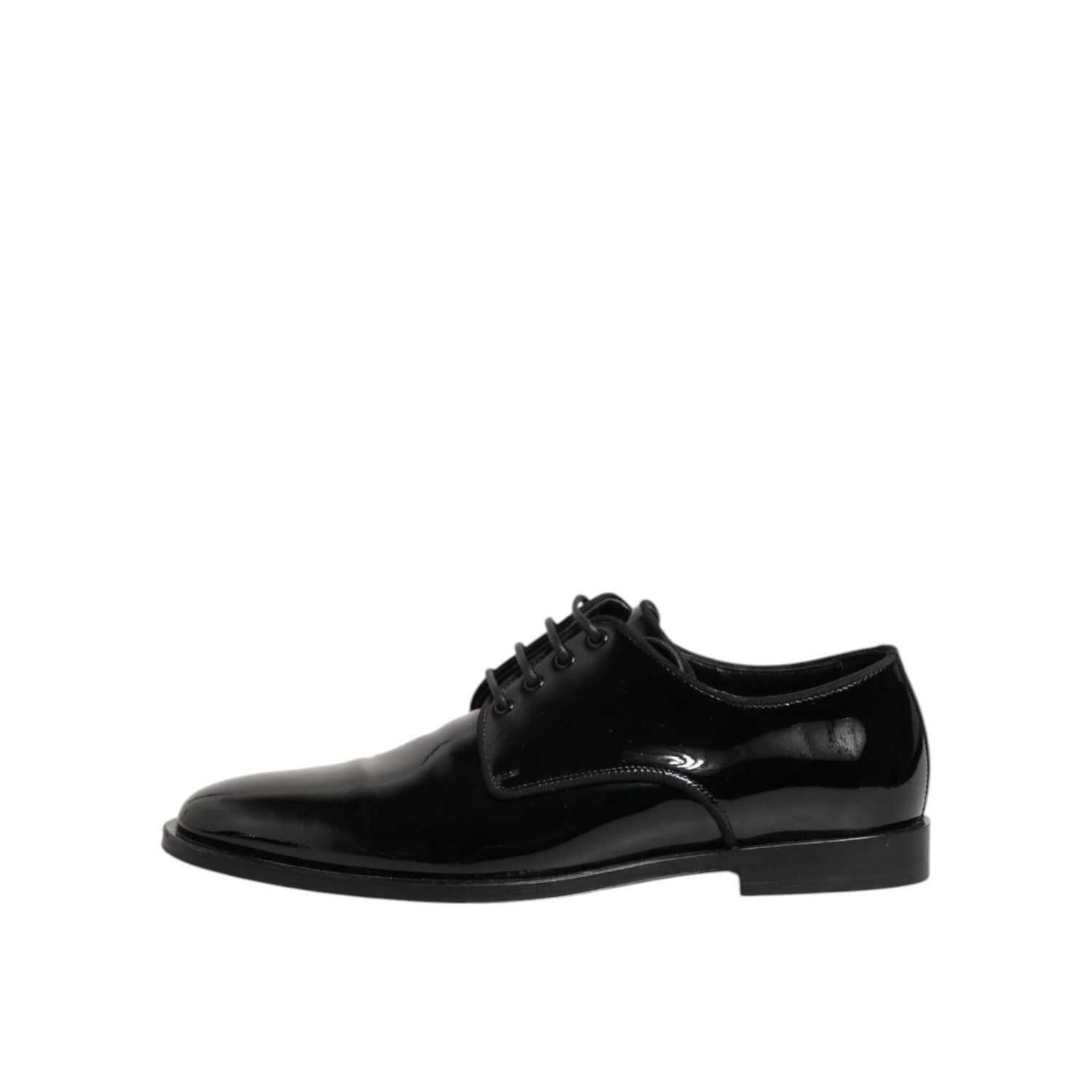 Dolce & Gabbana Black Leather Lace Up Derby Formal Dress Shoes