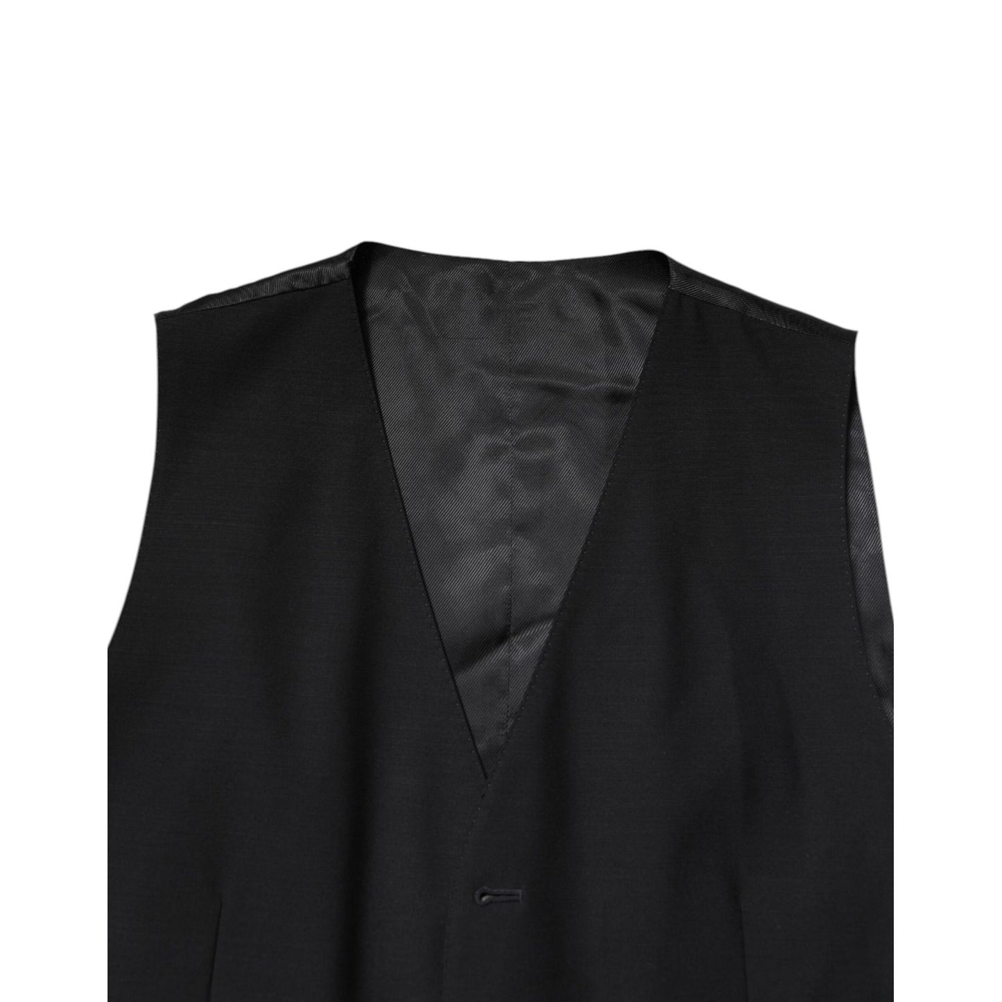 Dolce & Gabbana Black Single Breasted Formal 3 Piece Suit