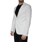 Dondup White Single Breasted One Button Dress Formal Blazer JKT41234-50