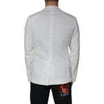 Dondup White Single Breasted One Button Dress Formal Blazer JKT41234-50