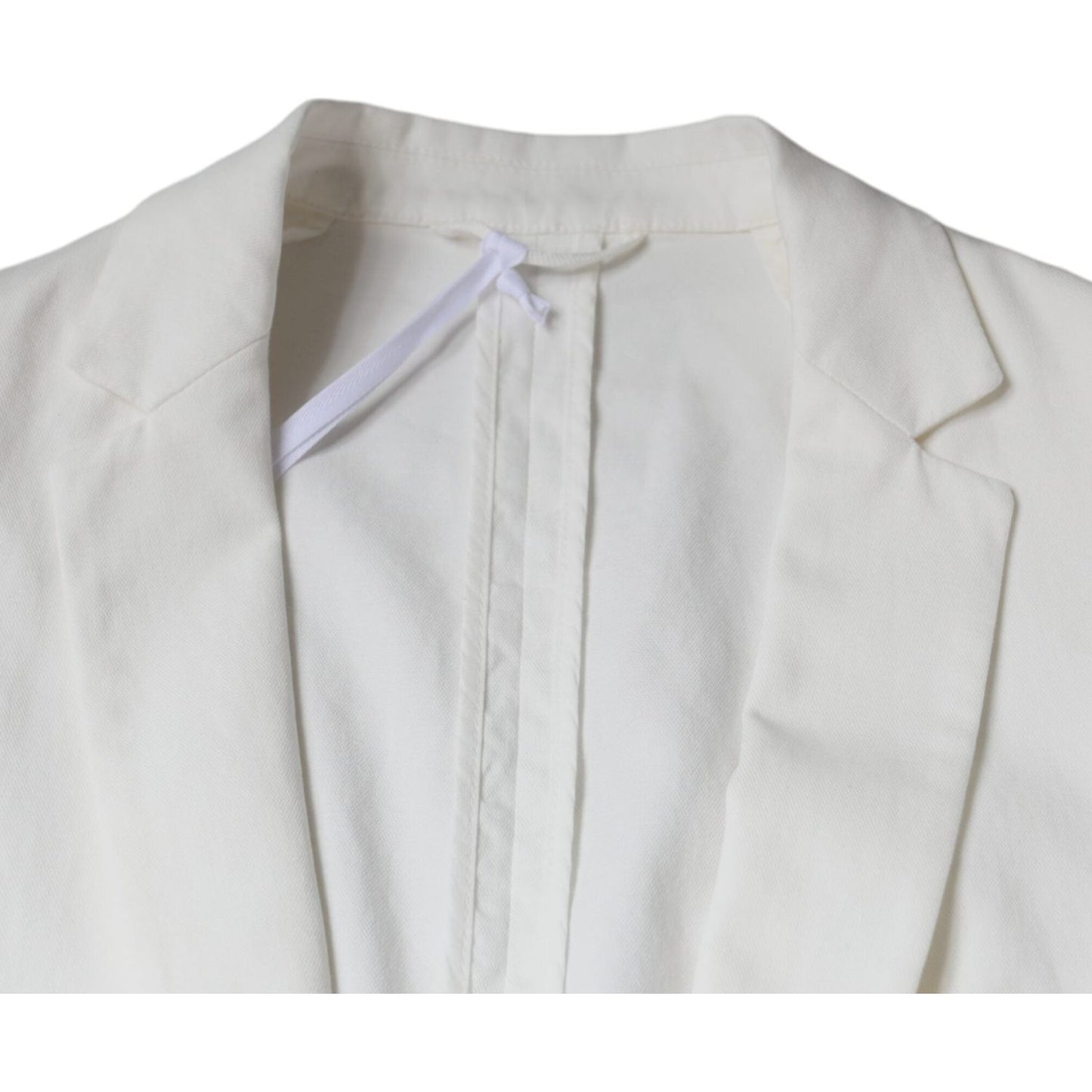 Dondup White Single Breasted One Button Dress Formal Blazer JKT41234-50
