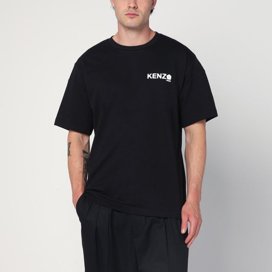 KENZO Black cotton T-shirt with logo