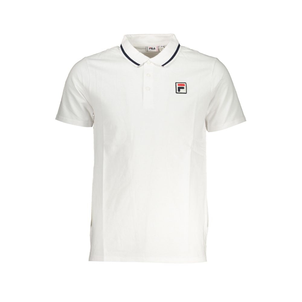 Fila White Cotton Men's Polo Shirt