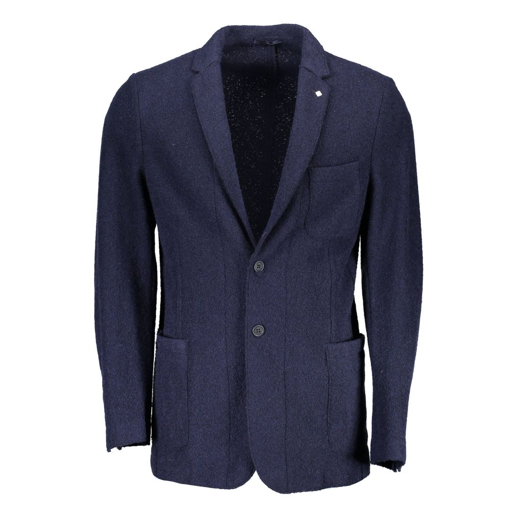 Gant Blu Wool Men Jacket