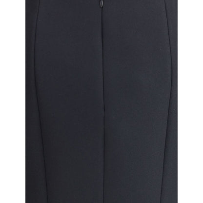 Giorgio Armani Black Recycled Polyester Midi Skirt Giorgio Armani