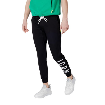 Icon Black Cotton Joggers (Workout Pants)