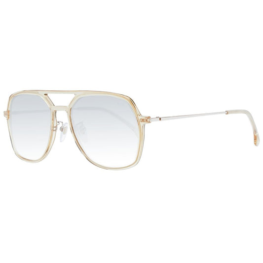 Lozza Beige Acetate & Plastic Sunglasses