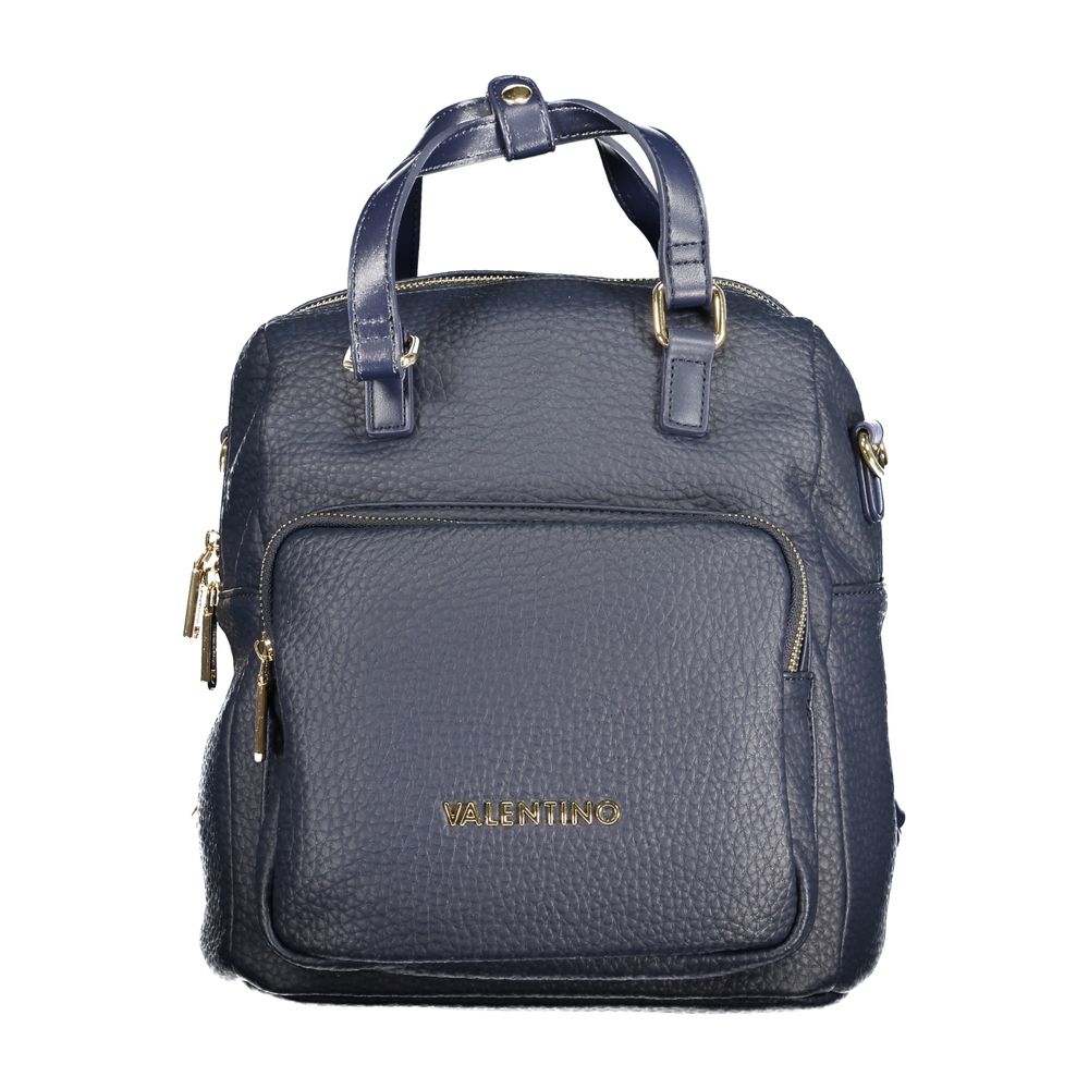 Mario Valentino Blue Polyurethane Women Backpack