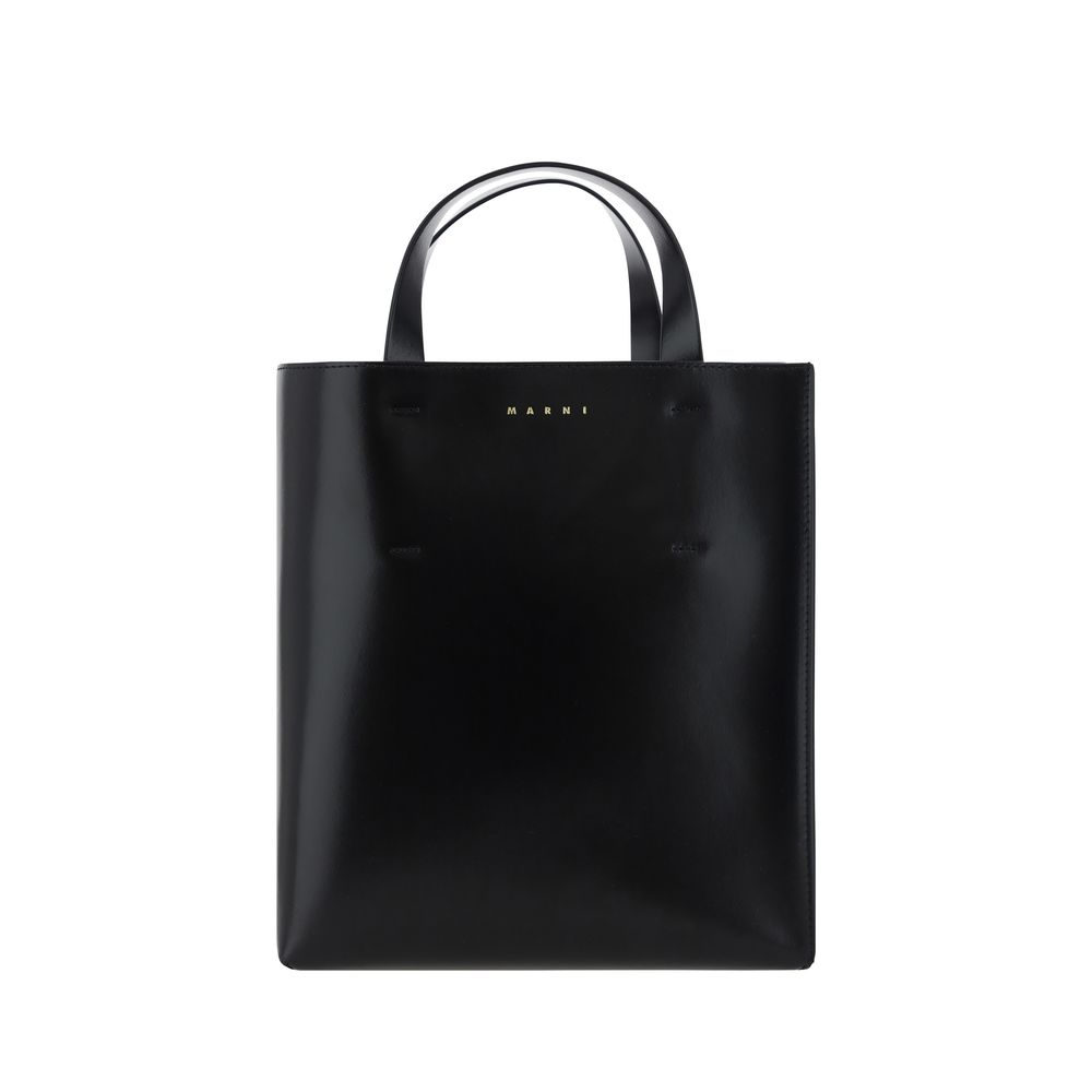 Marni Black Calf Leather Bos Taurus Handbag