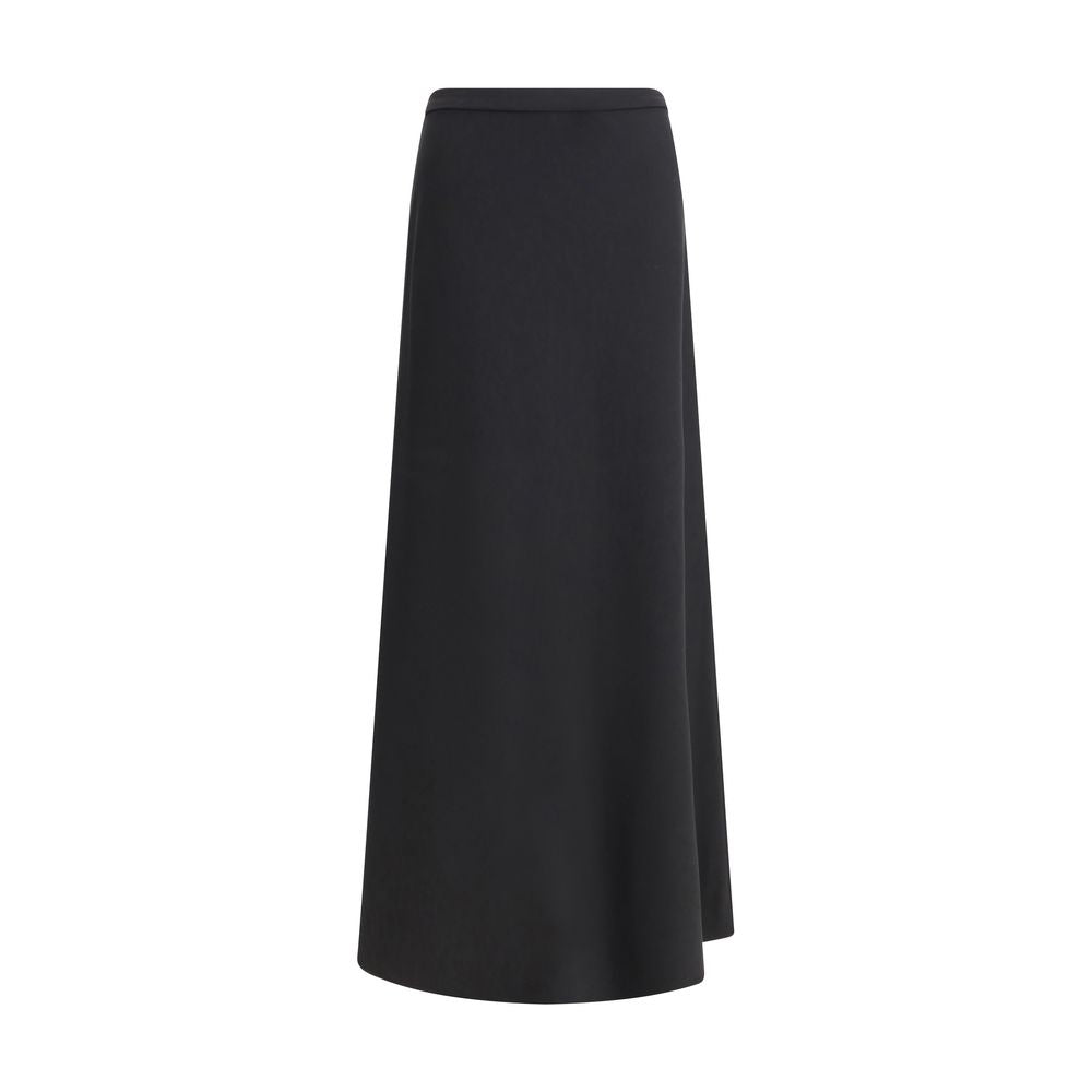 Max Mara Black Viscose Long Skirt Max Mara