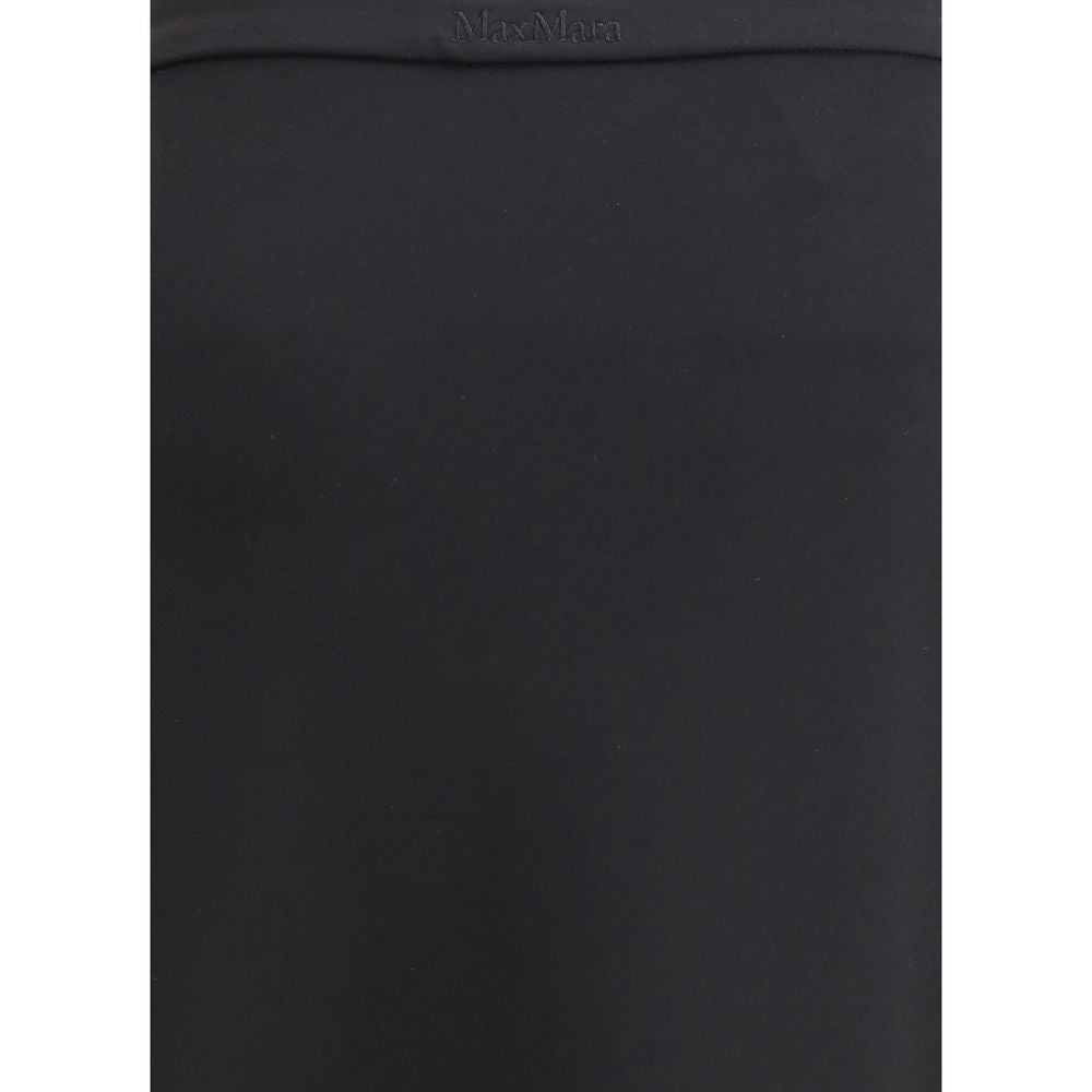 Max Mara Black Viscose Long Skirt Max Mara