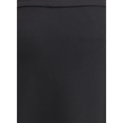 Max Mara Black Viscose Long Skirt Max Mara