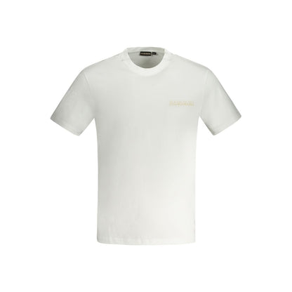 Napapijri Bianco Cotton Men T-Shirt