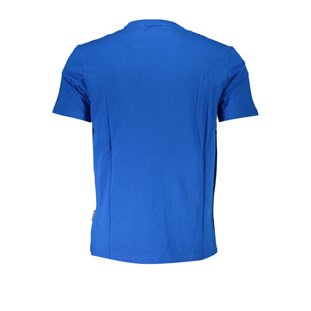 Napapijri Blu Cotton Men T-Shirt