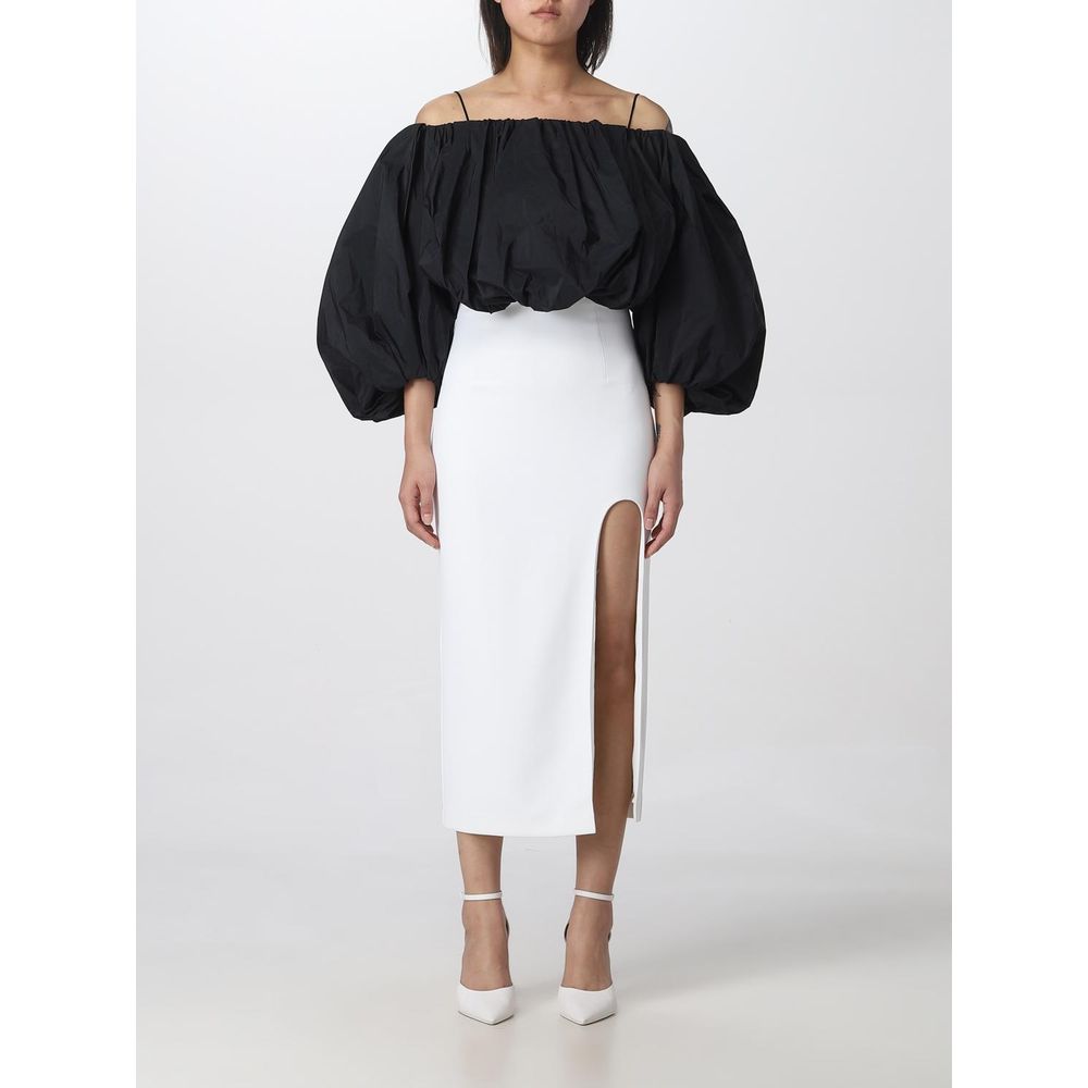 PINKO White Polyester Midi Skirt PINKO