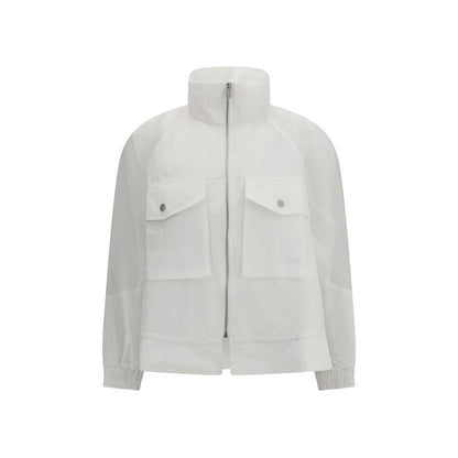 PINKO White Polyester Shell Jacket