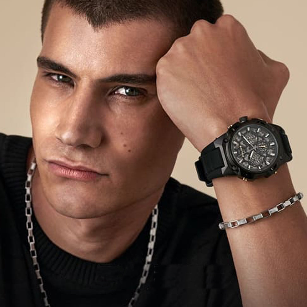 POLICE JEWELS JEWELRY Mod. PEAGN0041801 DESIGNER FASHION JEWELLERY