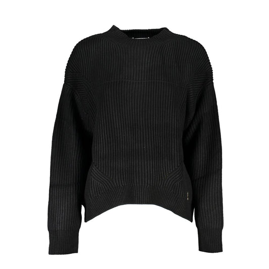 Patrizia Pepe Black Acrylic Women's Turtleneck Sweater