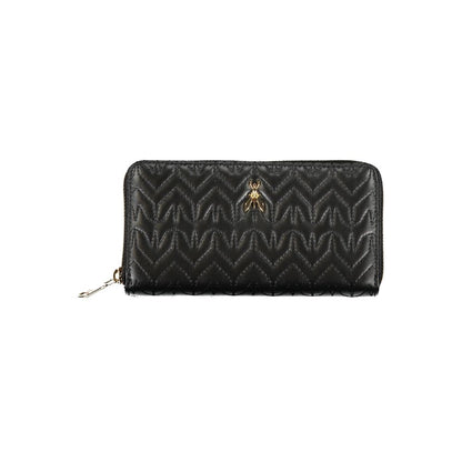 Patrizia Pepe Black Polyurethane Women Wallet